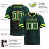 Custom Green Skull Fashion Green Personalized Authentic Football Jersey FBJ02-bc0fbb9